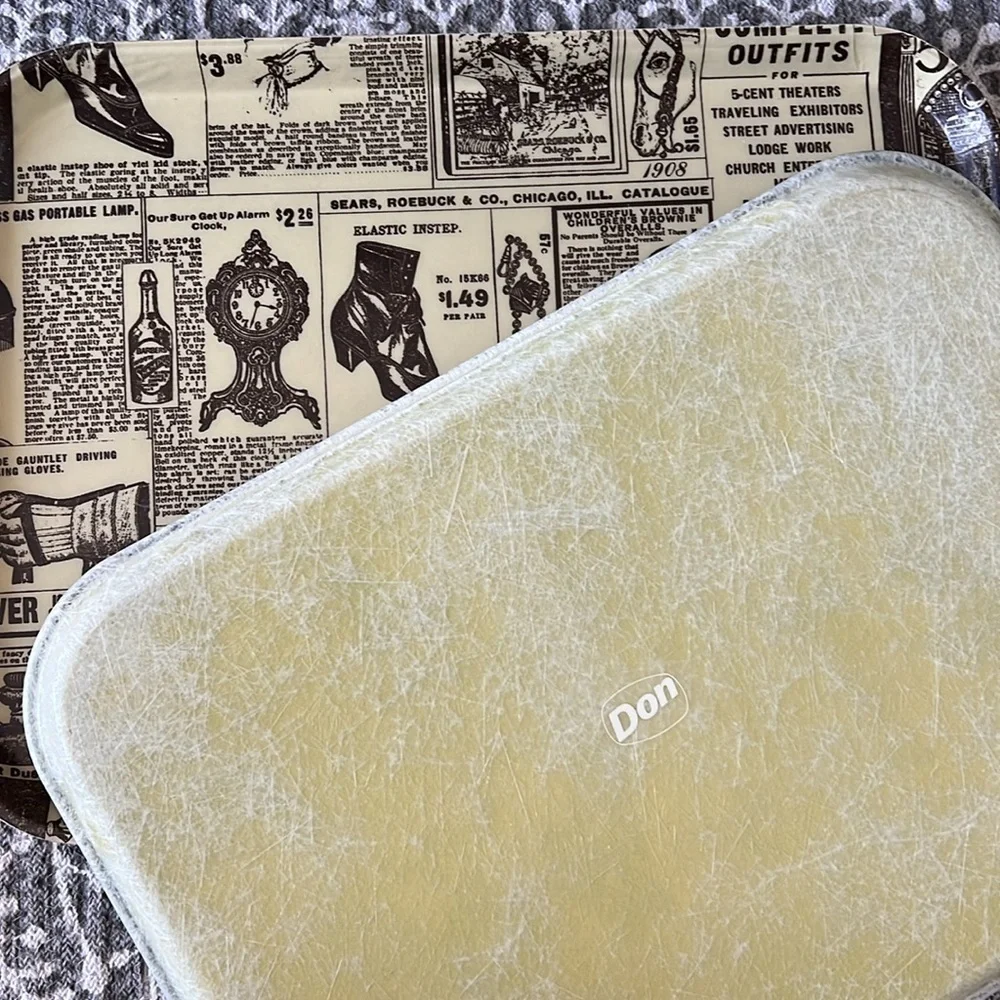 Edward & Don vintage fiberglass cafeteria trays